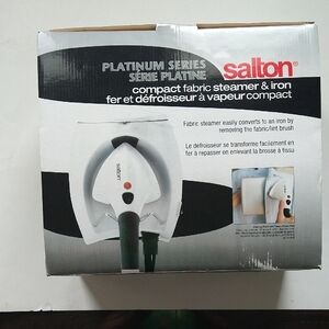 White Compact Fabric Steamer & Iron